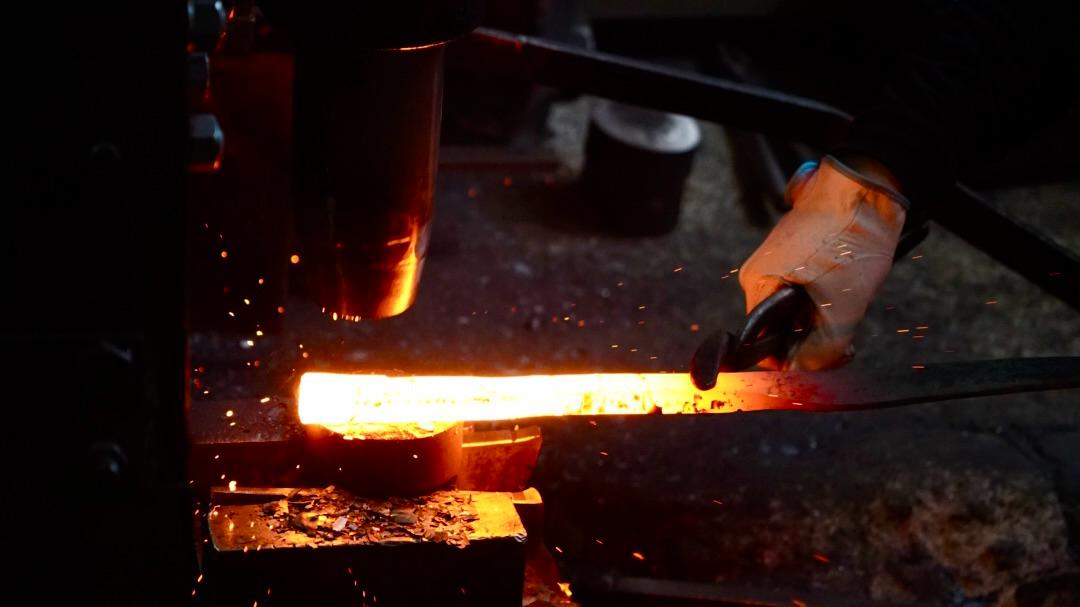 His hammer work is relentless and precise